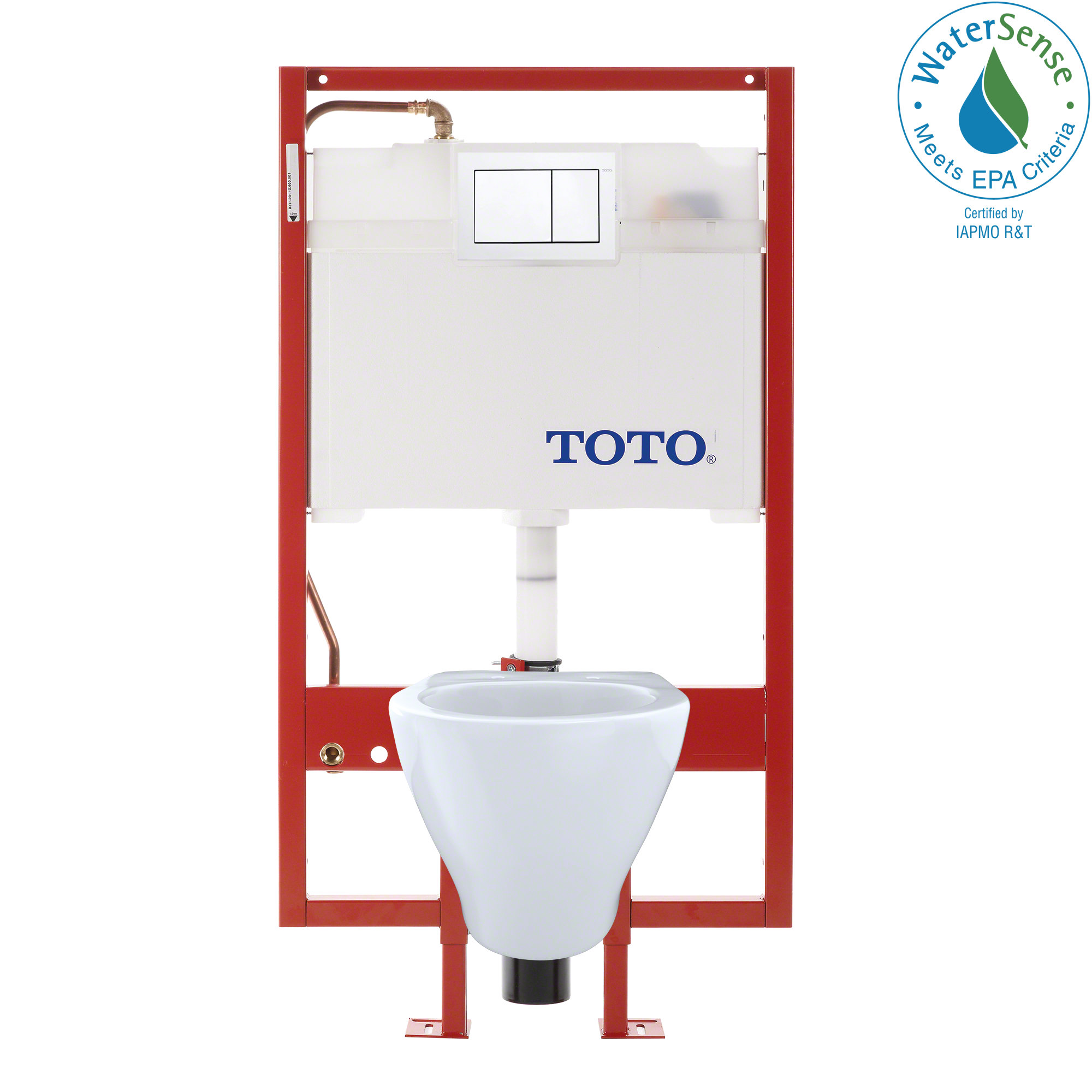 TOTO Aquia Wall Hung Dual Flush Elongated Toilet Bowl (Seat Not