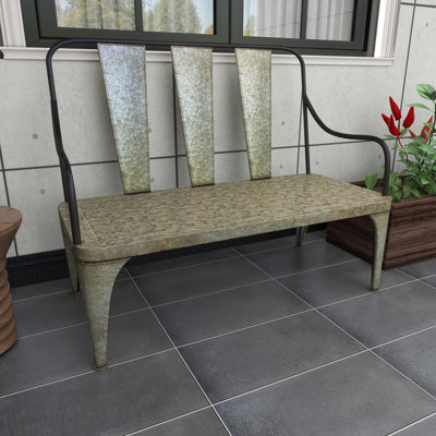 Vanmatre Metal Outdoor Bench