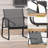 2 Person Outdoor Seating Set with metal Frame and Duurable Mesh Fabric ,3 Piece Set-113688886