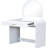 39" Makeup Vanity Table In White For Bedroom. Equipped With Touch Screen Lighted Mirror & Drawer. Curved Edges And Elegance. Ample Storage Options. Convenient. 20 Assembly Time