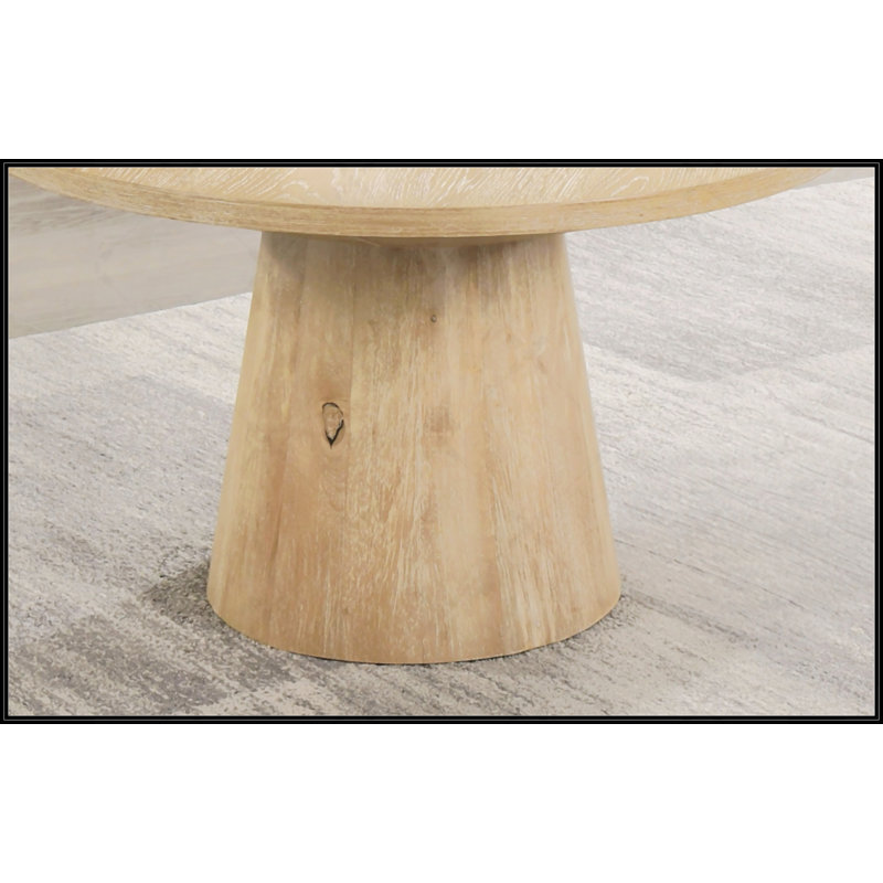 Table basse ronde, Chêne