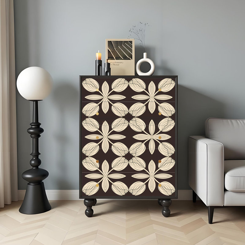 Commode d'appoint 5 tiroirs Ceridwen