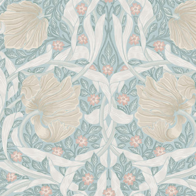 William Morris at Home Pimpernel Ocean Wallpaper