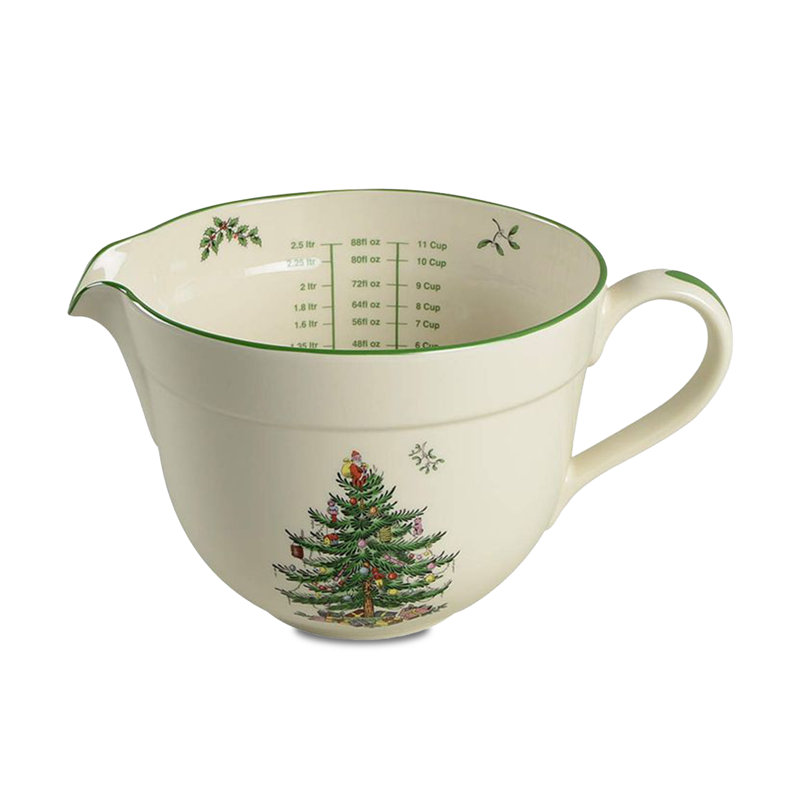Christmas Tree Porcelain Batter Bowl