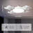 Drone-Style LED Ceiling Fan Light with Remote, Dimmable Light & Foldable Blades
