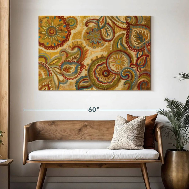 Kerner Mandala And Paisley, 32" H x 48" W