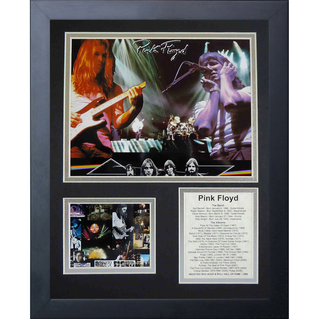 Pink Floyd Framed Memorabilia Legends Never Die