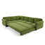 Canapé d'angle convertible en chenille de 3 m (118 po), style moderne et familial.-132454634