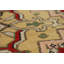 Tapis oriental rouge fait à la main 9 x 12 po