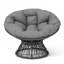 Fauteuil d'appoint pivotant à 360 ° Papasan-1746038680-1746038681
