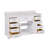 Ronnie 60" Single Bathroom Vanity Set with White Cabinet and Engineered Marble Countertop-417623416-471099312