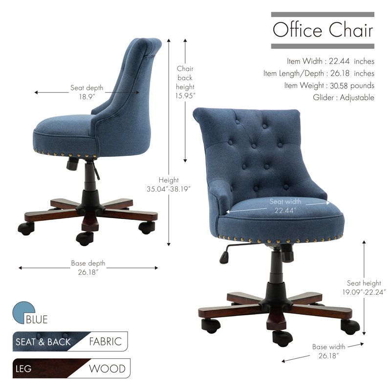 Office Chair, Blue