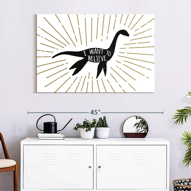 Believe In Loch Ness, 26" H x 39" W