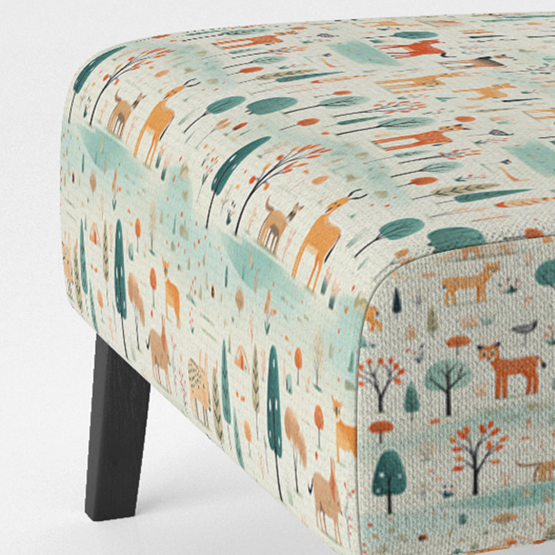 Fauteuil de chambre Watercolor Fox Explorer II - Velours rembourré