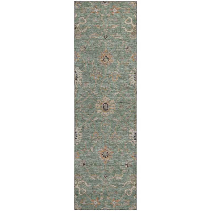Premium Machine Washable Krause AMF1137 Global Rug, Runner 2'3" x 7'6"