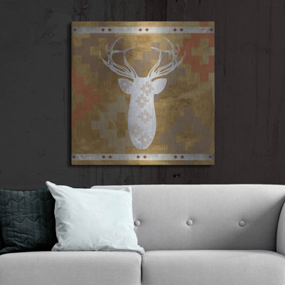 «Deer Rack 2» par Erin Clark, art mural en métal