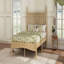 Lit plateforme double en bois pleine grandeur avec tête de lit en forme de gourde, lit plateforme de style rétro avec support à lattes en bois, naturel-1620755371-1620755381