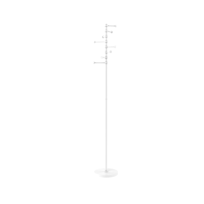 Freestanding Coat Rack, Matte White