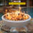 21'' Round Stainless Steel Fire Pit Tool