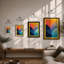 Colour Motion Abstract - Print-265790943-265790937