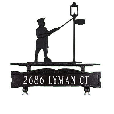Enseigne de boîte aux lettres à 1 ligne