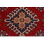 Red Geometric Kazak Oriental Area Rug 6x10