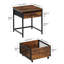 Table d'appoint carrée 19,7 pouces-834197157