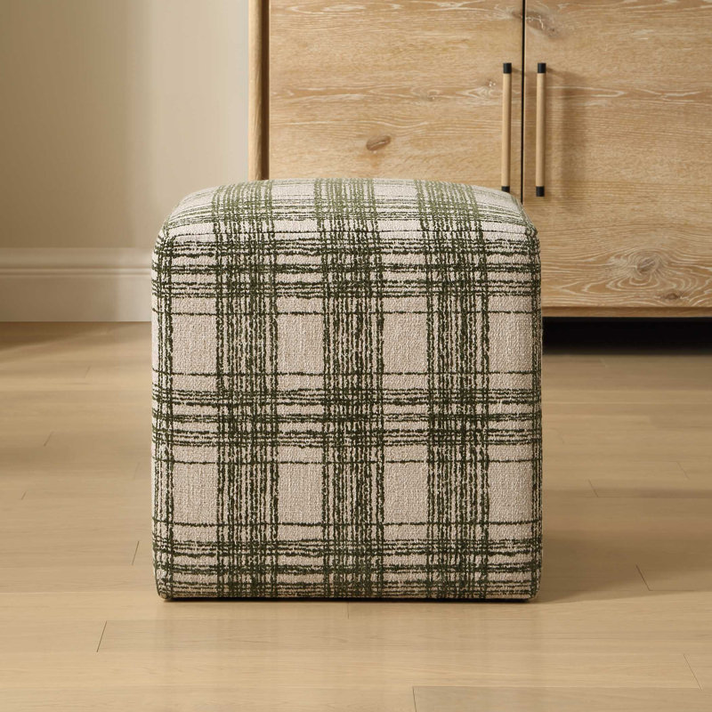 Uttermost Joie Ireland Plaid Ottoman