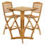 Tabouret de bar en teck Ellie-Maye