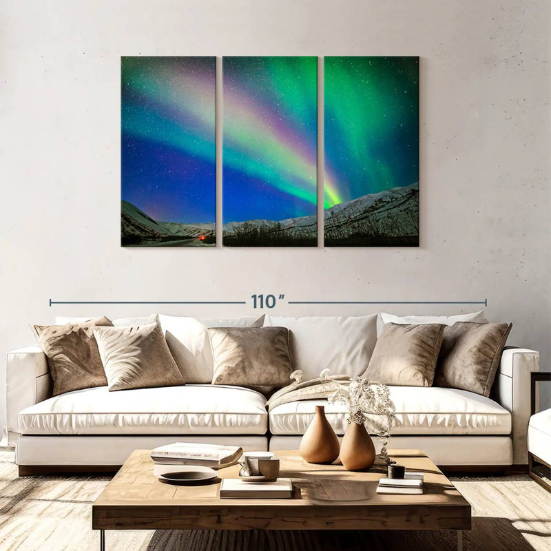 Syd Dalton Highway Aurora, 48" H x 74" W