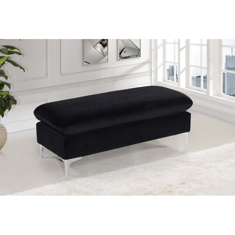 Repose-pieds Naomi, Velours noir