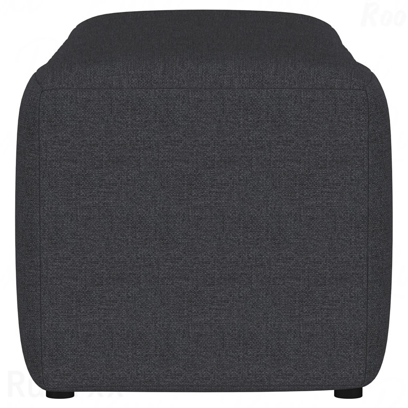 Banc d'appoint rembourré - siège capitonné, Gris anthracite