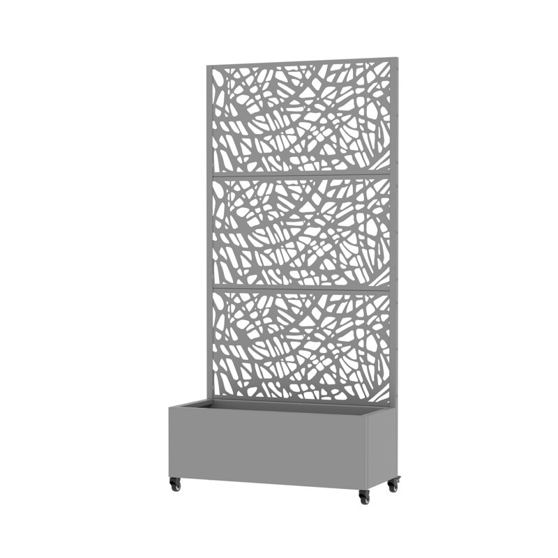 Boîte à fleurs Eurel, H 72 po x l 35 po x P 16 po, Noir