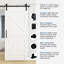 Ensemble de quincaillerie standard pour porte de grange simple-62829195-62829196