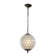 Makbule 1-Light 12'' Antique Brass French Vintage Cosatal  Glam Chandelier With Natural CAPIZ SHELL Globe Lantern Hanging Light For Living Room Bedroom