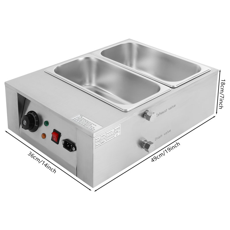 Chocolate Tempering Machine Chocolate Melting Pot 17.64 Lbs 2 Tanks