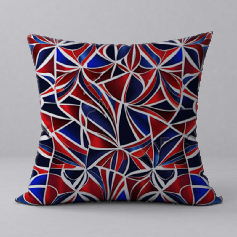 Abstract Reversible Throw Pillow