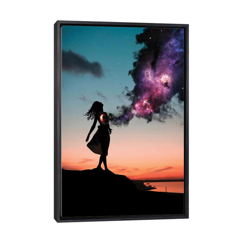 L’univers intérieur US par Abdullah Evindar-impression d’art graphique, H 26 po x l 18 po x 1,5 po, Pas de tapis