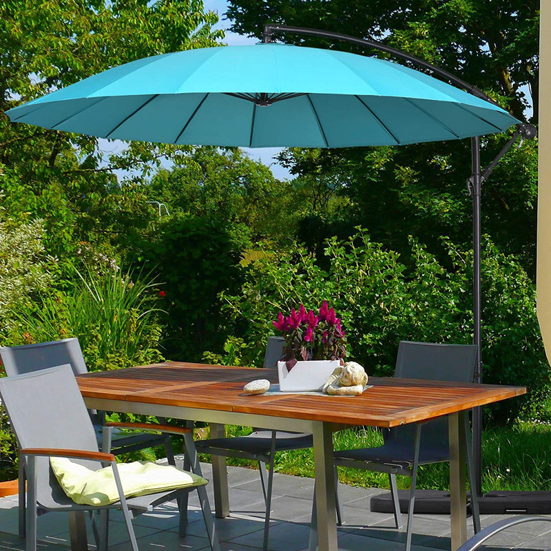 Aarun 270cm Cantilever Parasol, Green