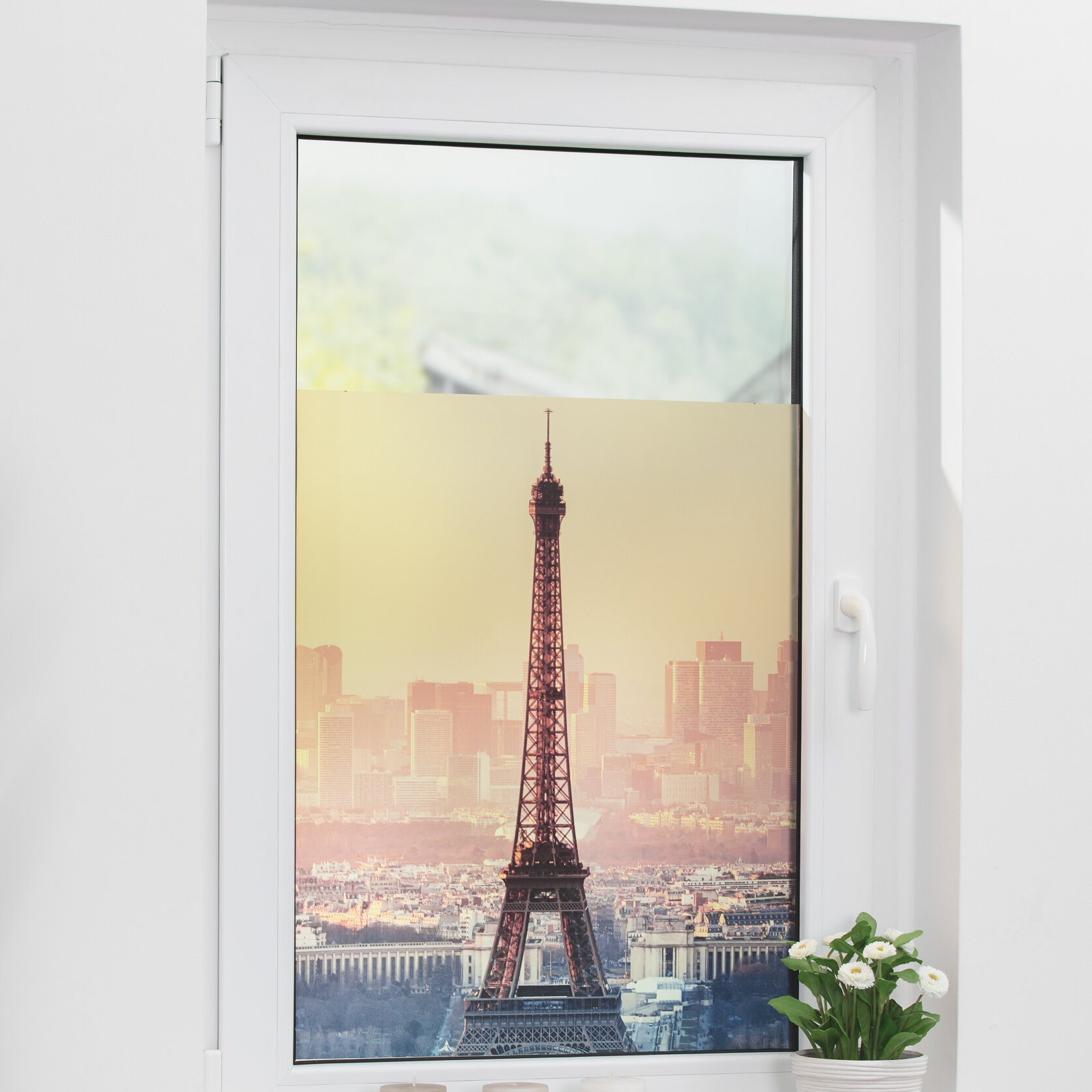 Lichtblick Fensterfolie selbstklebend, Sichtschutz, Eiffelturm