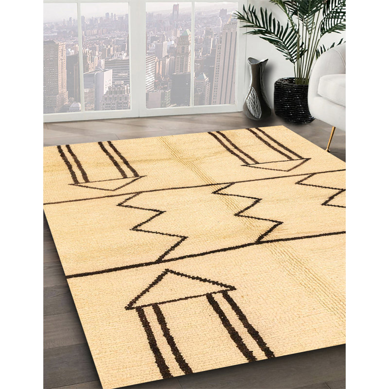 Abstract Indoor Rug, Round 8'