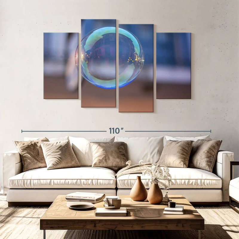 Bubble Sphere, H 54 po x l 84 po