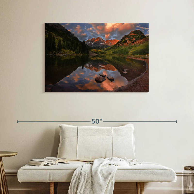 Alvord Maroon Bells Lake, H 26 po x l 39 po