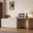 L-shaped Desk with a Telescopic Design and 6 Storage Drawers for Home Office