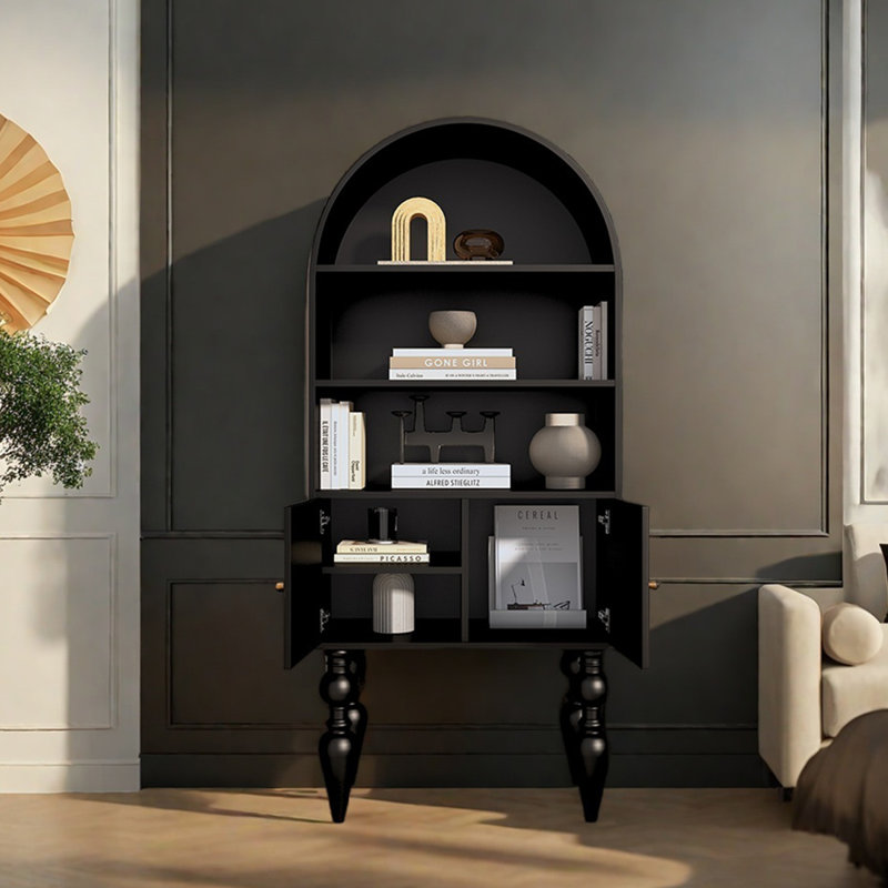 Modern simple multi-functional arch bookcase