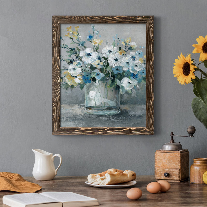 Sweetest Blossoms - reproduction d'art sur toile, Toile avec cadre noyer, H 37,5 po x l 27,5 po x P 1,5 po