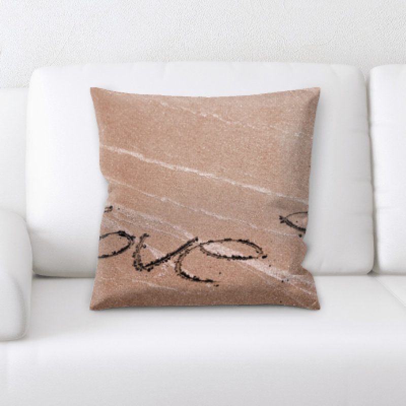 Faux Leather Throw Pillow