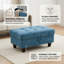Canapé modulaire et méridienne avec repose-pieds de rangement, structure en bois massif et coussin à double ressort-824222214