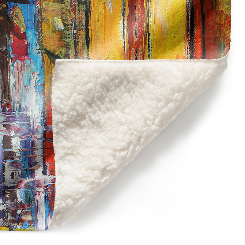 Couverture sherpa doux en pluie new orléans, l 51 po x L 60 po
