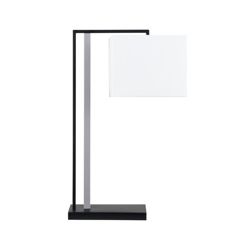 29"H Metal Table Lamp With Linen Shade